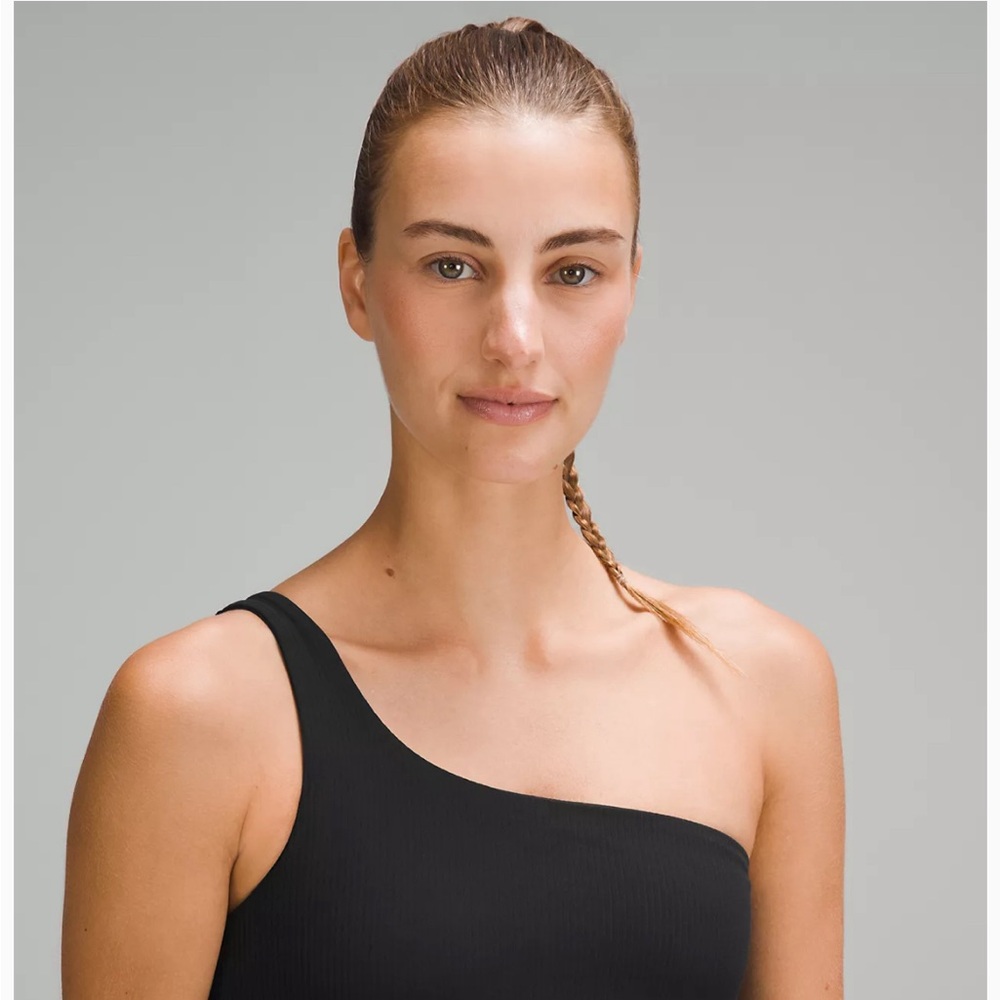 Ribbed Nulu Asymmetrical Yoga Tank Top